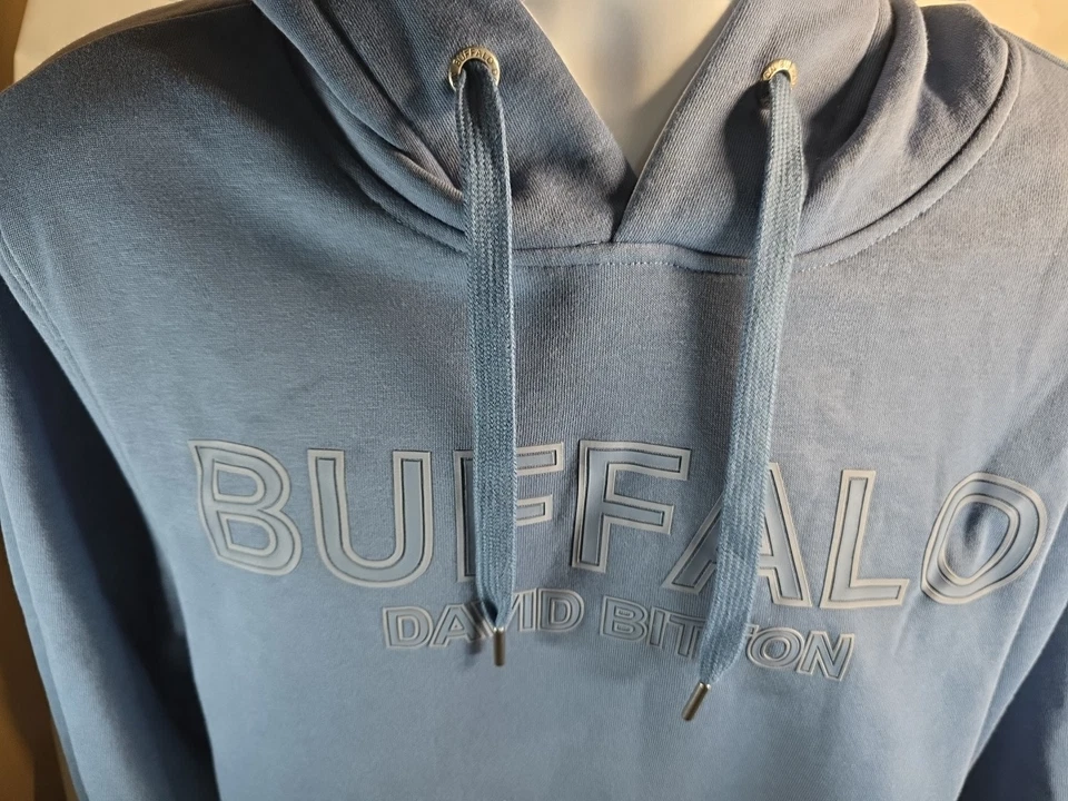 Sudadera con Capucha Buffalo David Bitton Cordón Talla XL NUEVA CON ETIQUETAS Foto 2 de 4