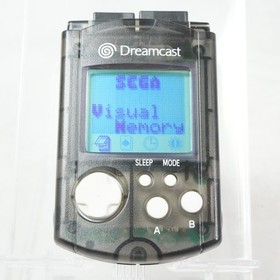 SEGA Dreamcast Visual Memory Unit Smoke Black Edition HKT-7000 DC VMU w/ Battery