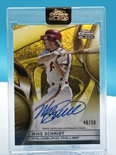 2025 TOPPS CHROME BLACK GOLD REFRACTOR AUTO #CBA-MS MIKE SCHMIDT PHILLIES /50