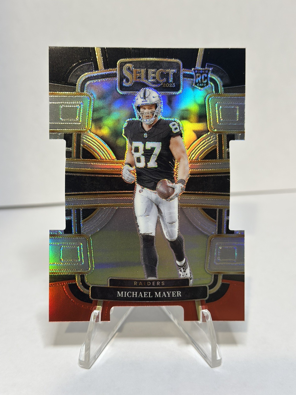 2023 Panini Select Michael Mayer Concourse Silver Prizm Die Cut #57 RC - Raiders