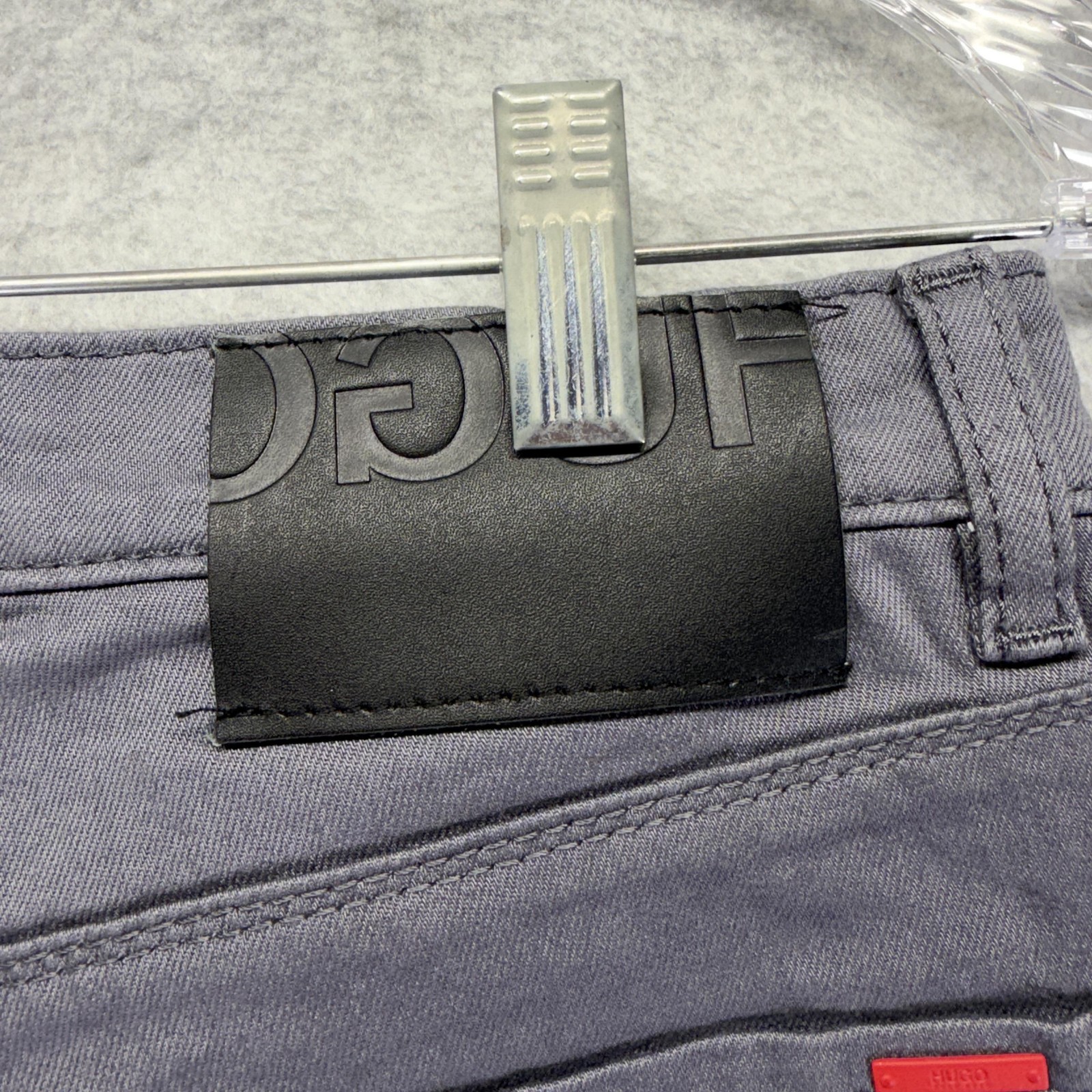 Hugo Boss Jeans Mens 28x34 Gray Slim Skinny Stretch Denim Casual Charcoal thumbnail 7