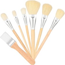 7 PCS Assorted Size Mop Brushes for Acrylic, Watercolor, Oil Painting