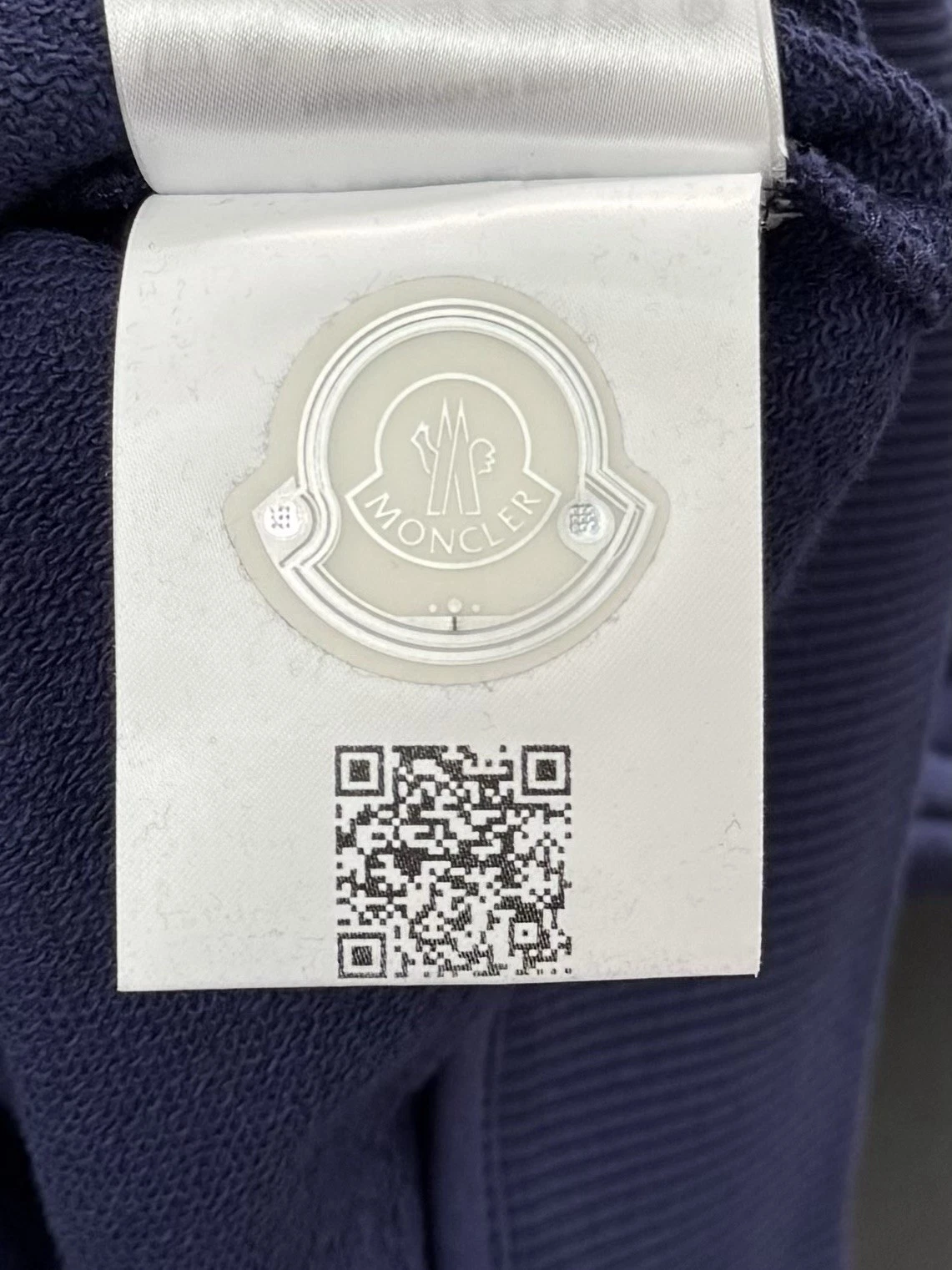 Moncler Cardigan Felpa con Cappuccio Età 14 19” PTP Blu Nuovo Autentico