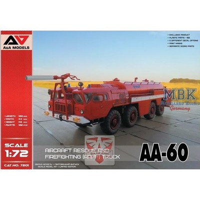 A&A Models AAM7201 AA-60 Aircraft Rescue & Firefighting (ARFF) Truck