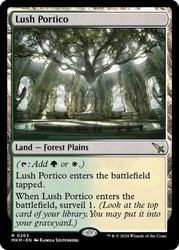 Lush Portico #263 Murders at Karlov Manor Rare Land MTG