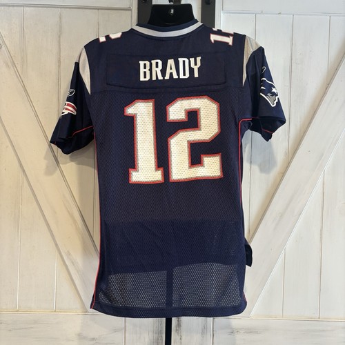 Vintage YOUTH Reebok Tom Brady Jersey Size Y XL New England Patriots Football - Picture 2 of 11