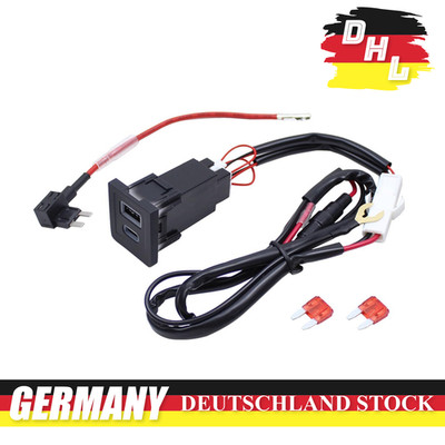 Doppelt USB-A C PD QC3.0 Ladegerät Buchse Steckdose Für VW Multivan T5 2003-2015