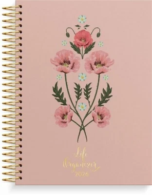 BURDE PUBLISHING AB Burde Life Organizer 2026 Rosa|Gebundenes Buch
