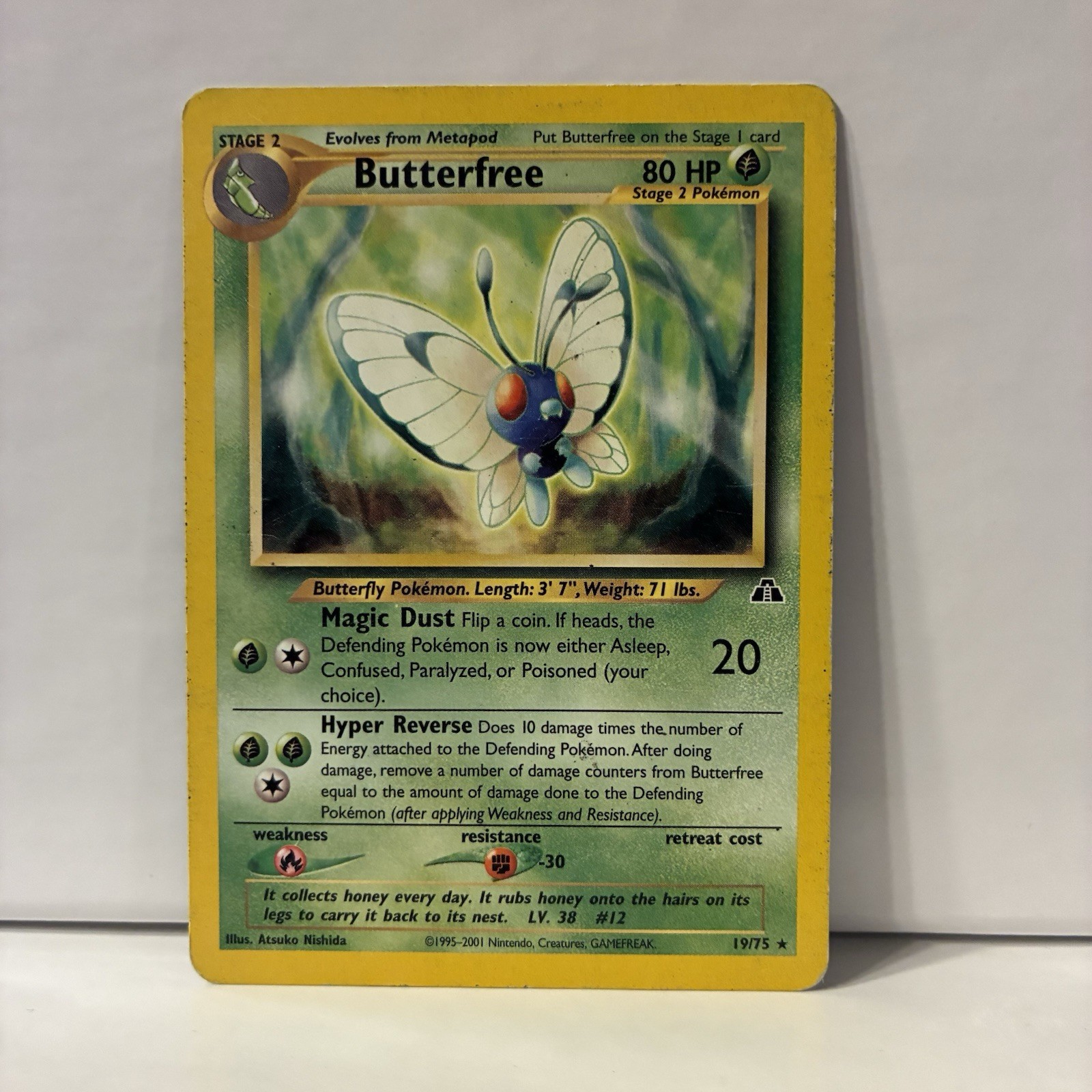 Butterfree 19/75 Rare Neo Discovery Pokemon Unlimited MP