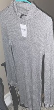 Forever 21 Gray Long Sleeve Dress-Size Large.
