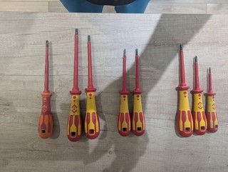 CK VDE Screwdriver Set. Assorted PZ0 PZ2 Flat