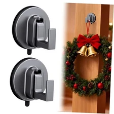 2PCS Suction Cup Hooks for Shower, Upgraded Suction Cup Hooks for Front Door 