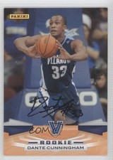 Dante Cunningham Villanova Basketball Panini Autograph Rookie Card Jay Wright RC. rookie card picture