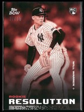 2025 Topps Black & White #RR5 Will Warren Rookie Resolution Red #10/10