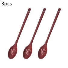 Long Handle Cute  Happy Face Stir Spoon Nylon Stirring Kitchen Cook us HNK
