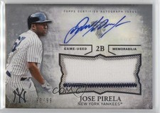 2015 Topps Triple Threads Unity Jumbo Relics 90/99 Jose Pirela Auto e6p