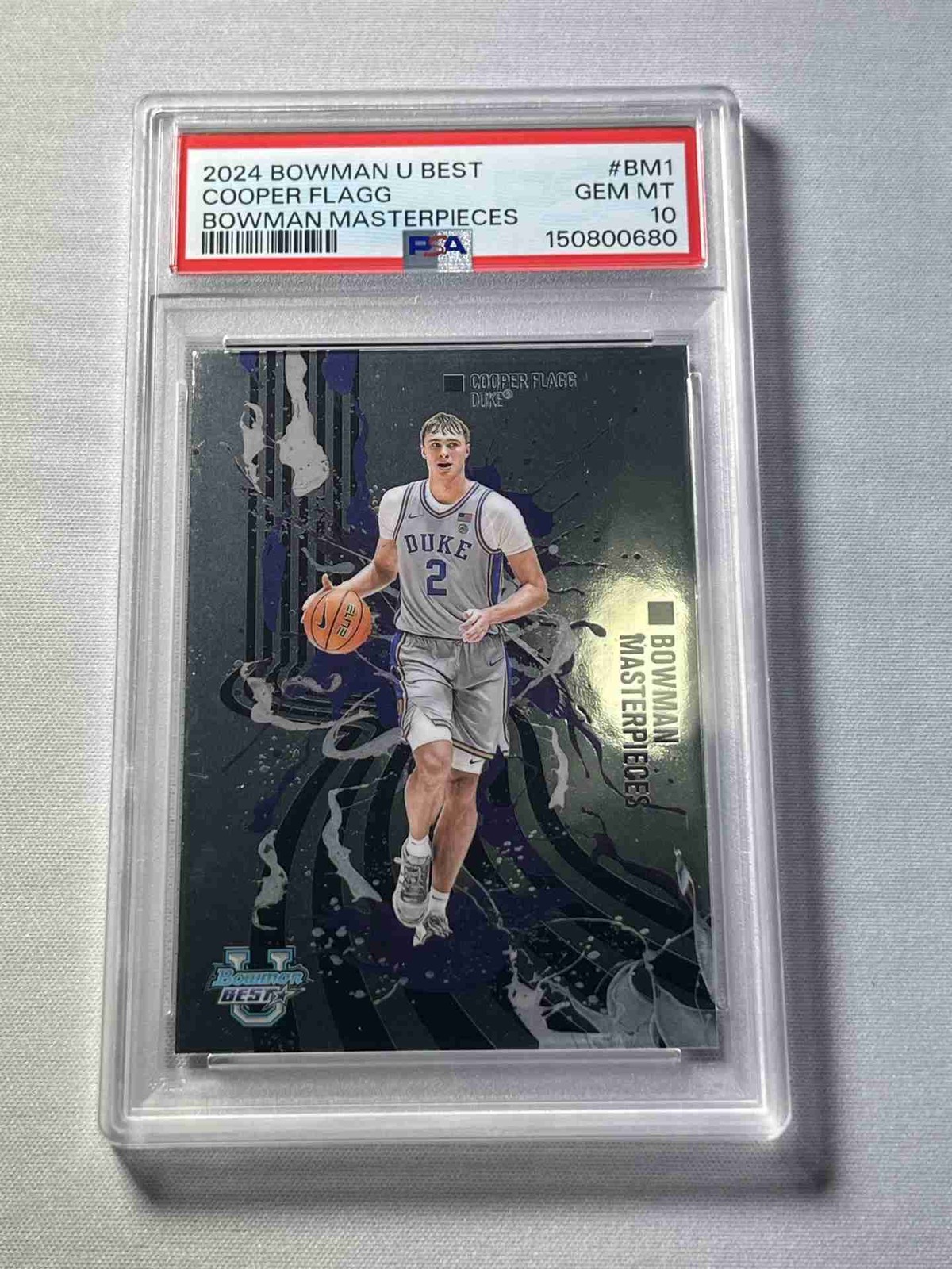 2024-25 Bowman University Best Masterpieces BM1 COOPER FLAGG PSA 10
