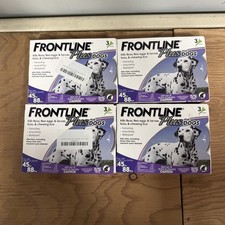 12 MONTH SUPPLY FRONTLINE PLUS FLEA  TICK FOR LARGE DOGS 45-88 POUNDS