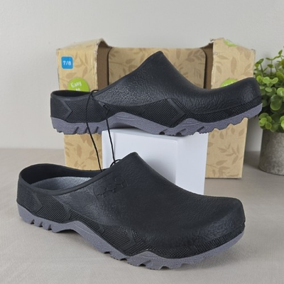 #ad Gardenline Black Garden Clogs Waterproof Slip On Shoes Mens 7 8 Womens 9 10 $16.99