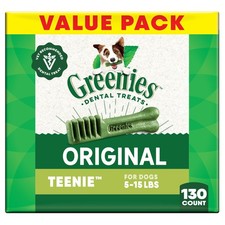 Greenies Veterinarian Recommended Adult Natural Dental Dog Treats Teenie Size