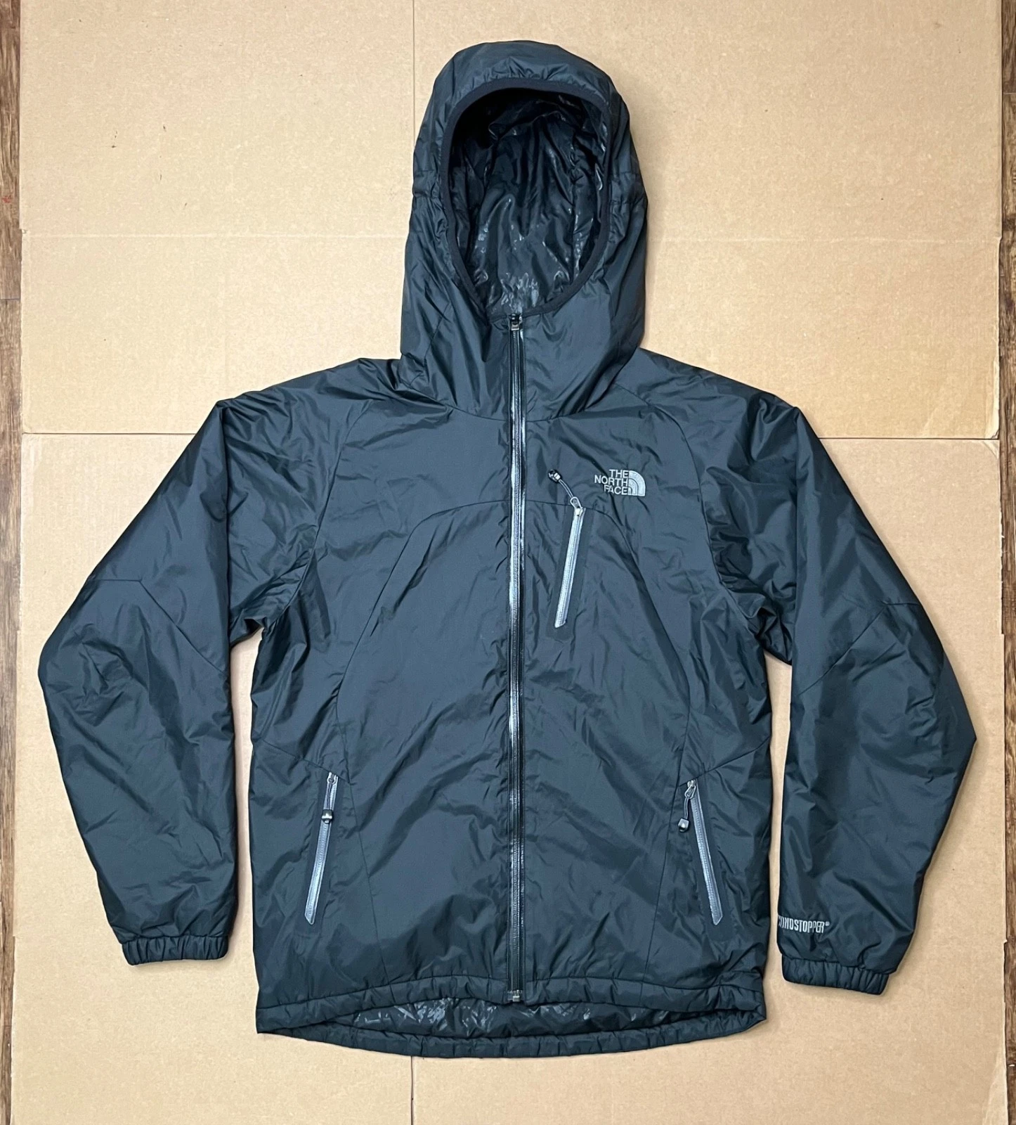 The North Face Men’s Small Windstopper Primaloft Puffer Jacket Black