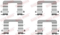 1X Quick Brake 109-1696 ZubehöRsatz Scheibenbremsbelag FüR Mitsubishi KIA