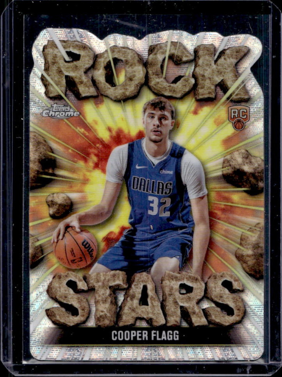 2025-26 Topps Chrome Cooper Flagg Rock Star RC Rookie SSP #RS-16 Mavericks