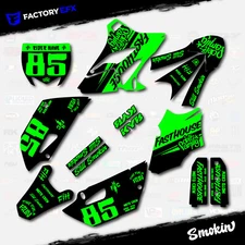 Black Green Smokin Camo Graphics Kit fits 15-21 Yamaha YZ85 YZ 85 Decals Sticker
