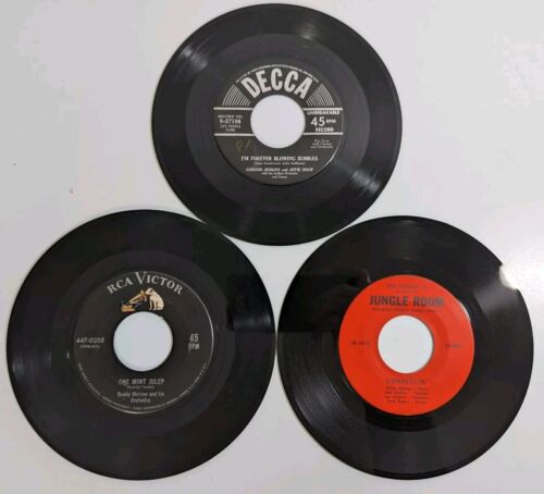 Lot of 3 Jazz 1950's / 1960's Records 7" Artie Shaw Bob Downer Buddy Marrow #1