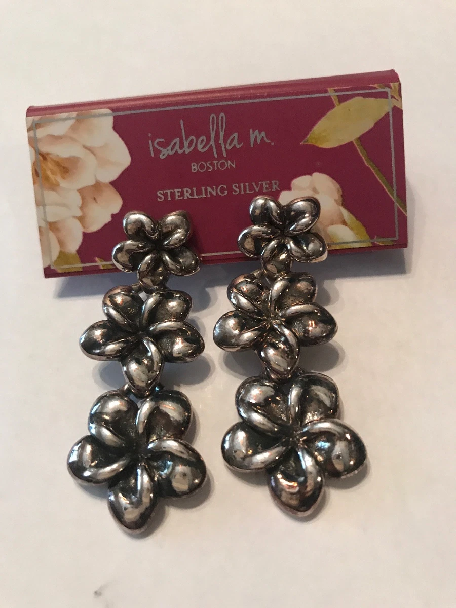 isabella M. Boston Sterling Silver Earrings eBay