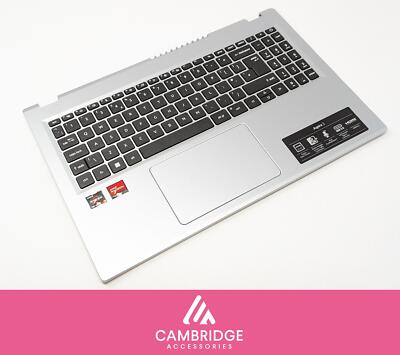 Acer Aspire 3 A315-24P Handauflage Abdeckung UK Tastatur & Touchpad Silber AP3ZC000301