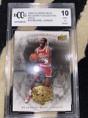 Michael Jordan 2009-10 Upper Deck Jordan Legacy Gold #10 PSA 10