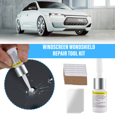 5Pack Auto Glass Nano Repair Fluid Car Windshield Resin Crack Tool Kit Crack US