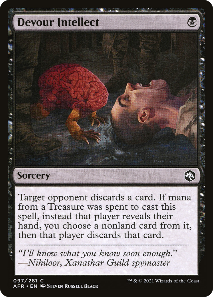 x4 Devour Intellect AFR MTG 97/281 COMMON M/NM 4x