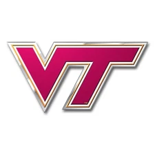 ProMark 3D NCAA Virginia Tech Hokies Emblem Sticker Decal Aluminum 4" x 2-7/8"