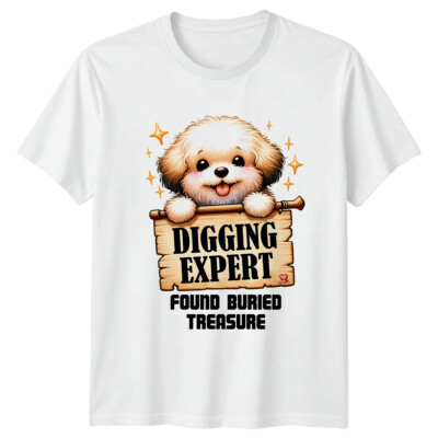 Lustiges Wortspiel Haustier T-Shirt Graben Experte gefunden begrabener Schatz Hund