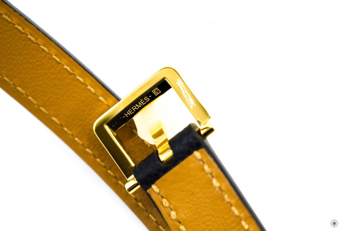 HERMES レザー ベルト ブラック/イエロー 70 楽天市場】エルメス ベルト ラッキー15 リバーシブル ブラック