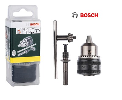 Bosch SDS Plus Adapter With Drill Chuck - 1.5-13 Mm, Includes Key, For Rotary Hammers (No Impact Function) - View #4