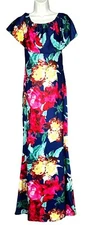 Suimiki  Size M  Off-Shoulder Floral MERMAID MAXI BODYCON DRESS   Stretch Ruffle