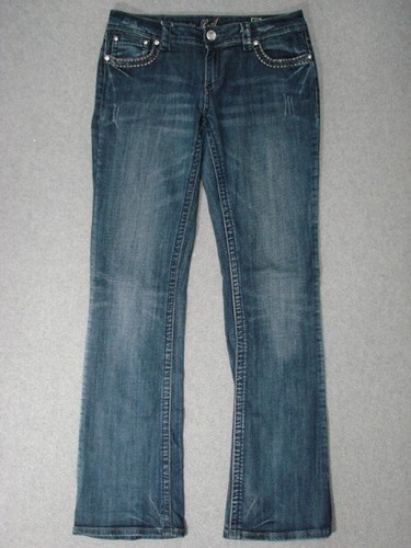 BOOT CUT WOMENS JEANS sz29 DARK BLUE 