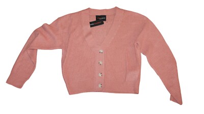 lady＊＊＊＊ 様 Women's NWT Ambiance Apparel Crop Top Button Up Sweater Size L