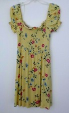 Floral Sundress Womens Medium Yellow By Streetwear Society
