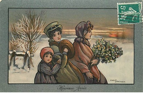 illustrateur Pauli Ebner . Heureuse année . Enfants