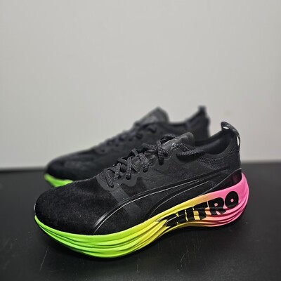 PUMA FOREVERRUN NITRO \'FUTROGRADE\' Mens Sneakers Black Shoes 380005-01 Size 9.5 Puma Foreverrun Nitro Futrograde in Black – Oneness Boutique main image 2