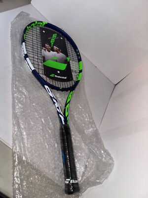 Babolat Boost Drive Navy/White/Green Tennis Racquet Strung - 4''3/8 Grip