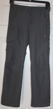 Youth Columbia Omni-Shield Hiking golf Cargo Pants Gray sz M zip pockets kids