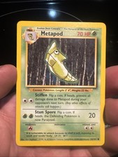Metapod 54/102 - Base Set - 4th print - Pokemon TCG - WoTC - 1999-2000 - LP