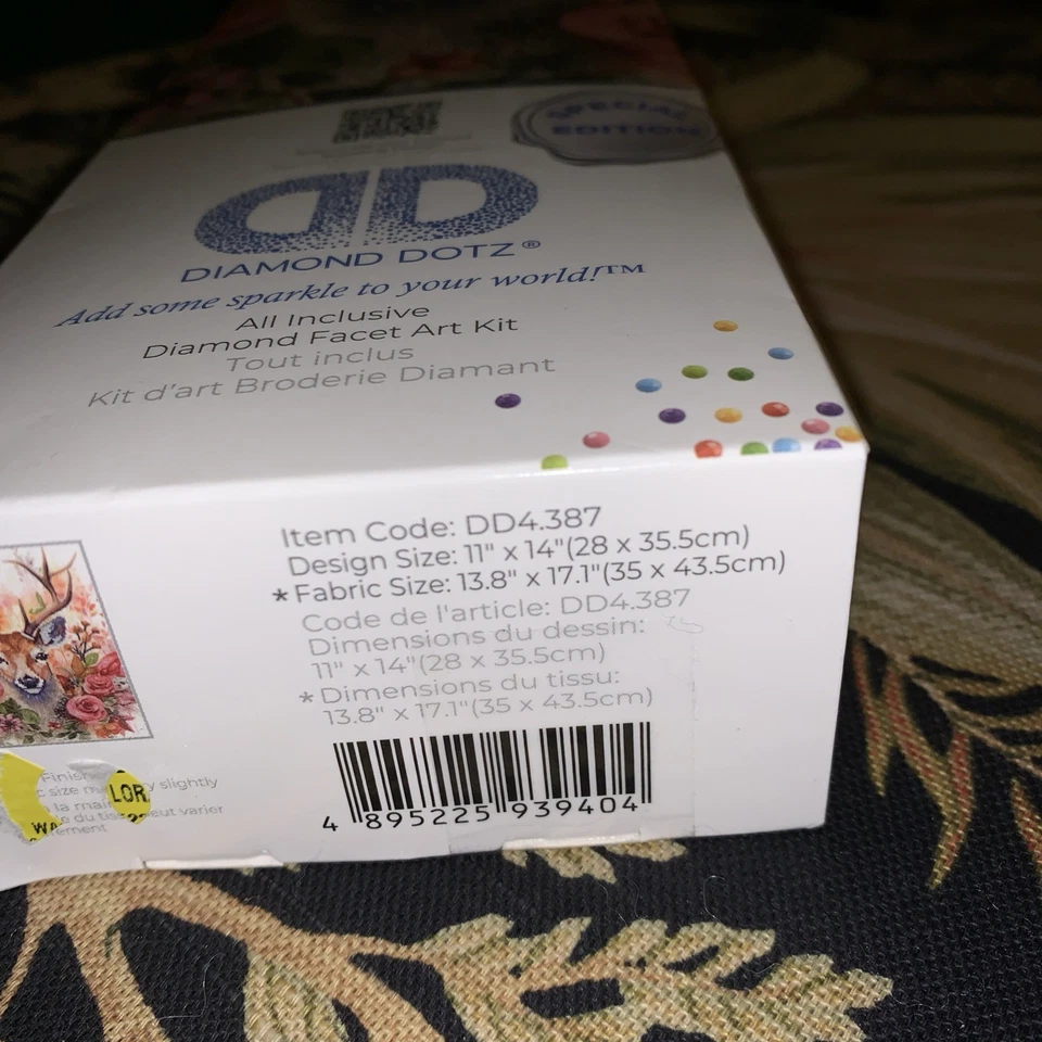 Diamond Dotz Intermedio Floral Ciervo Edición Especial DD4.387 Kit de Arte Facetario Foto 4 de 4