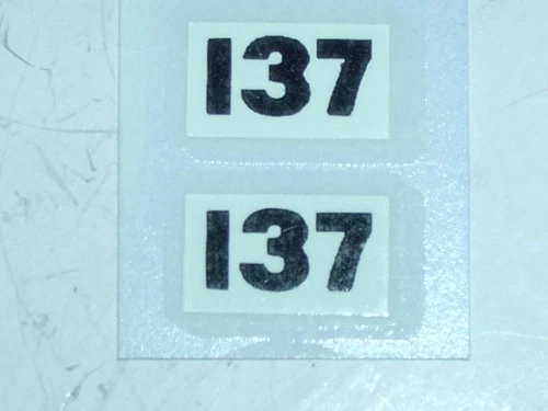 Set of 2 side decals for Matchbox Lesney 15d Volkswagen 1500 Saloon