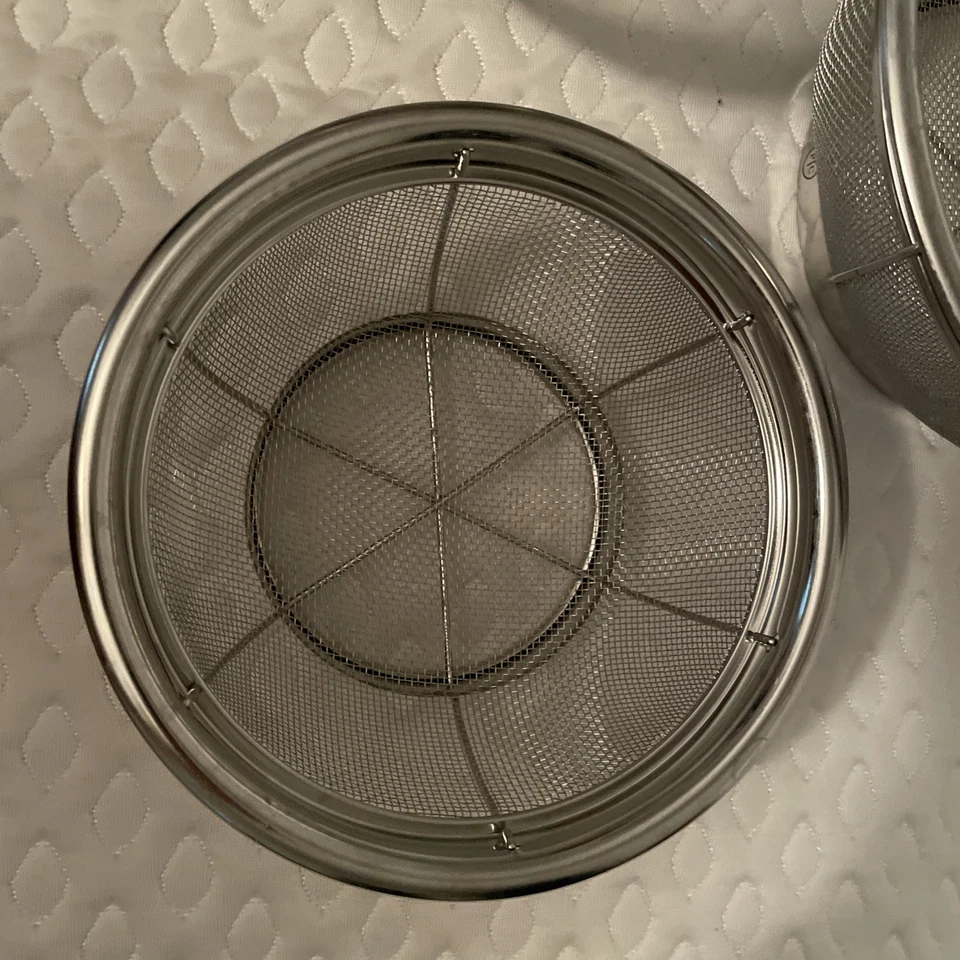 Juego de 3 coladores de malla de acero inoxidable para chef mimado Foto 3 de 4